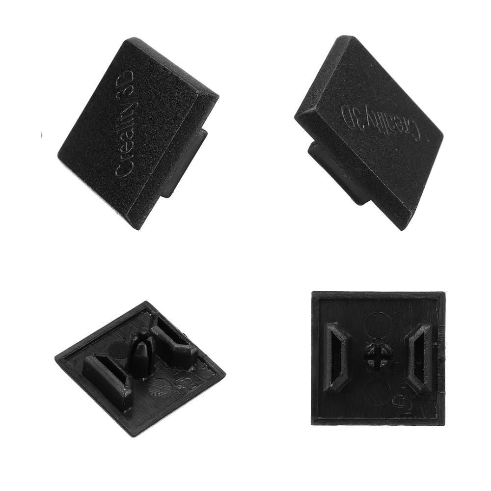 Creality 3DÂ® 2020 Black Plastic ABS End Cap Cover for Aluminum Profile Extrusion 3D Printer Part