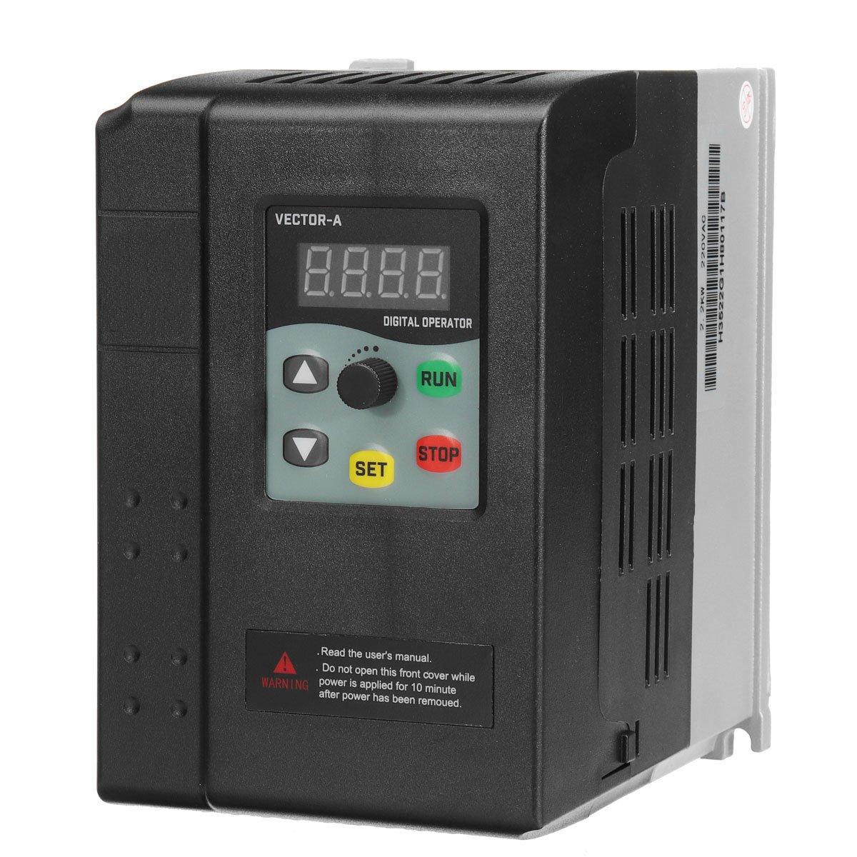 4KW 5HP VFD Inverter 3phase 380V Variable Frequency Driver 9.5A for CNC Spindle