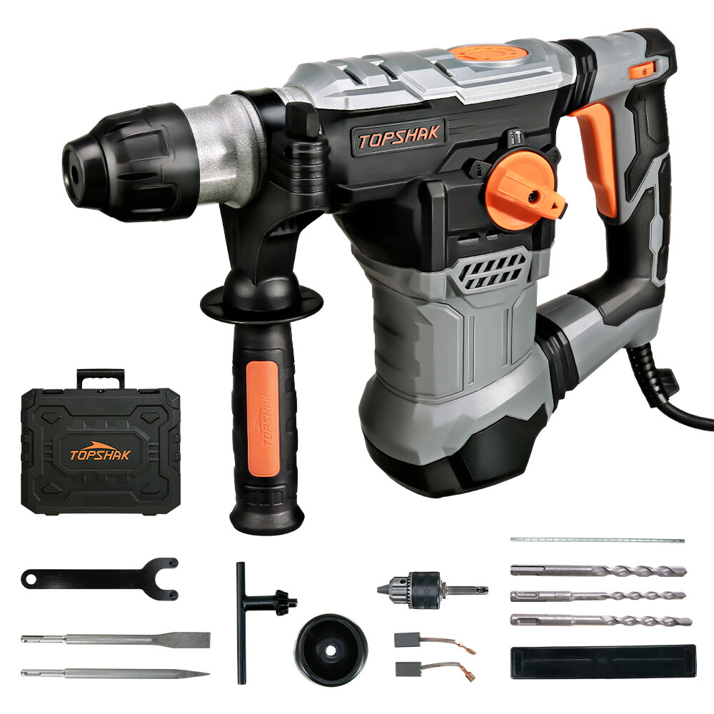 best price,topshak,ts,hd1,1500w,6j,electric,rotary,hammer,impact,drill,discount