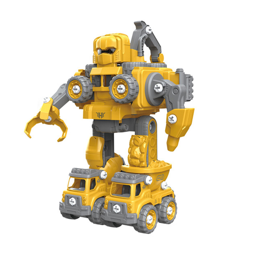 131 Pcs/133 Pcs 5in1 DIY Vervorming Bouw Voertuig Slimme Afstandsbediening Gebouwd Blok RC Robot Spe