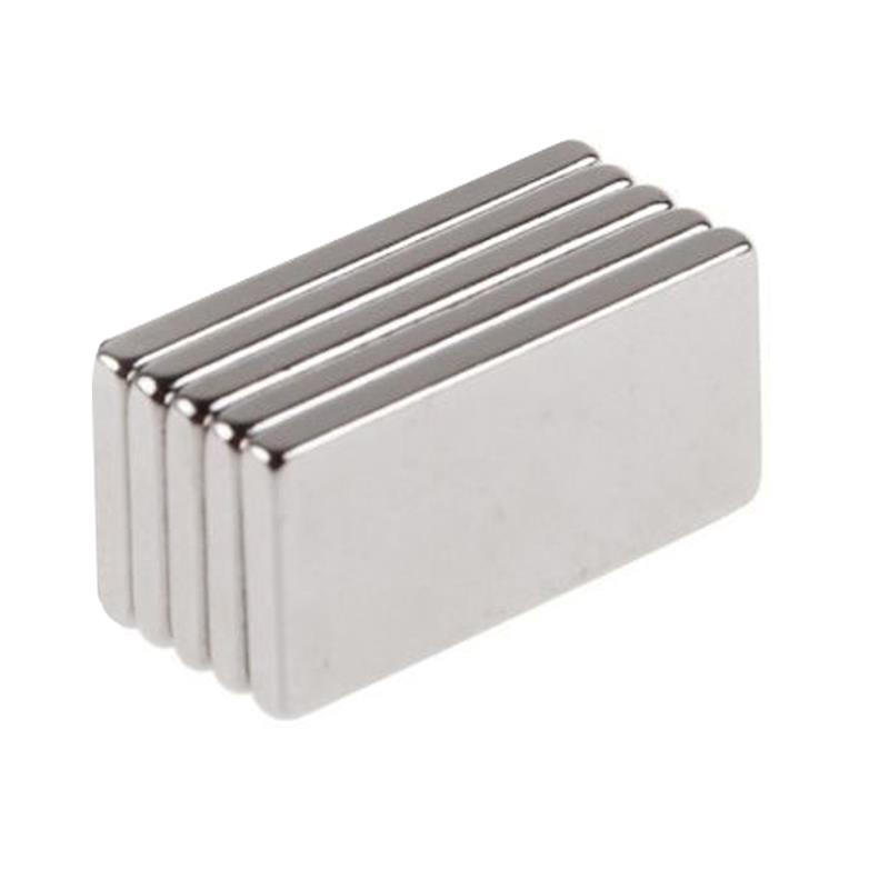 

5pcs N50 20x10x2mm Neodymium Block Magnet Oblong Super Strong Rare Earth Magnets