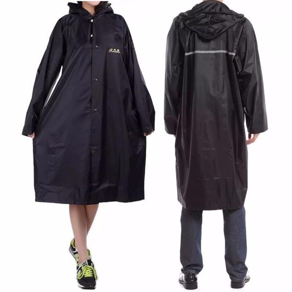 Adult Outdooors RainCoat Long Poncho Hood أكثر سمكا أنواع عاكسة تصميم العمل السفر ملابس ضد المطر