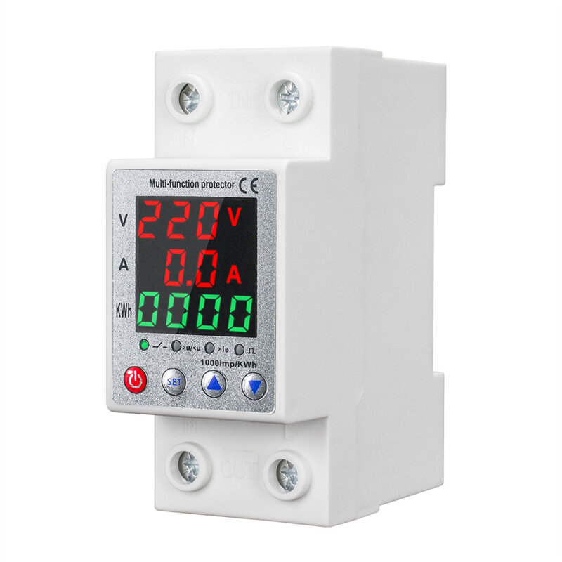 

Digital Three-Display Intelligent Circuit Breaker with 63A Rating Auto-Reclosing Switch Multi-Protection and Adjustable