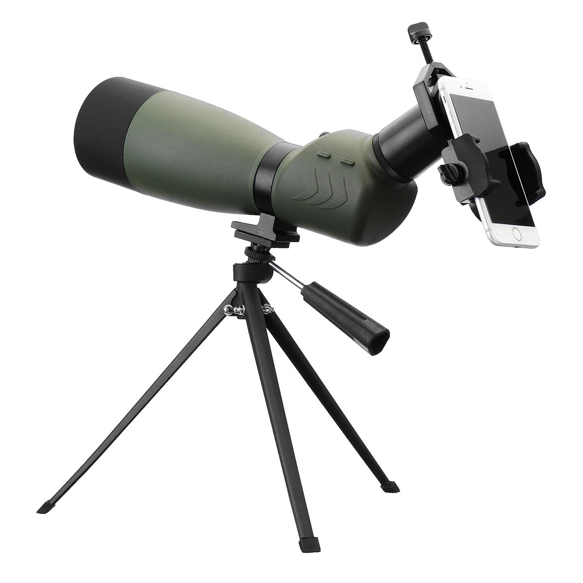 25-75x70 Outdoor Yakınlaştırma Monoküler HD Optik Kuş Spotting Teleskop Tripod Telefon Tutucu Ile