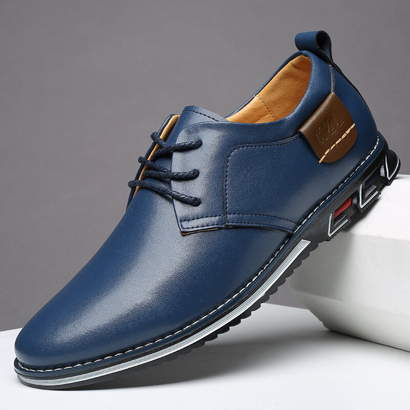 Men Microfiber Leather Non Slip Business Casual Shoes