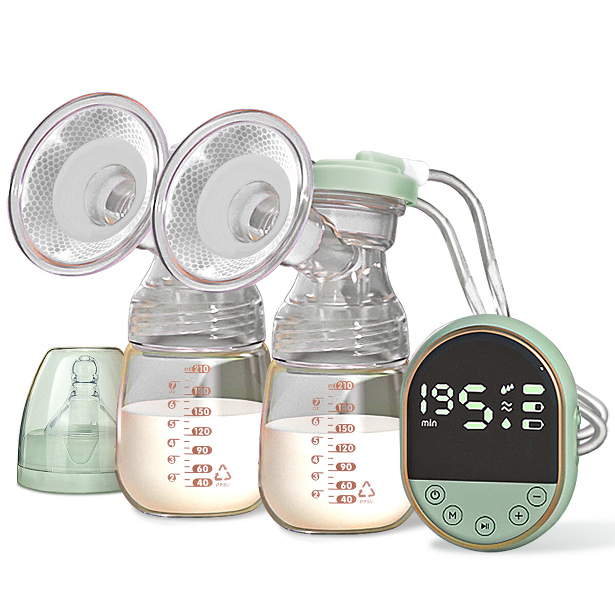 Bilaterale elektrische borstkolf Melkextractor Handenvrij 3 standen Anti-terugstroom BPA-vrij Baby-accessoires Melkmachine