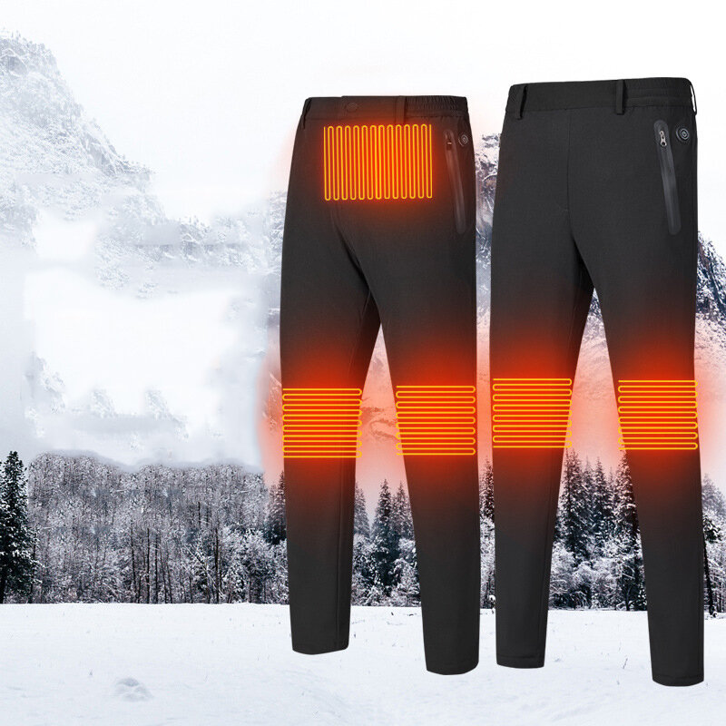 Intelligent Heating Pants Heated Pants USB Charging Waterproof Windproof Mountaineering Skiing Fishi