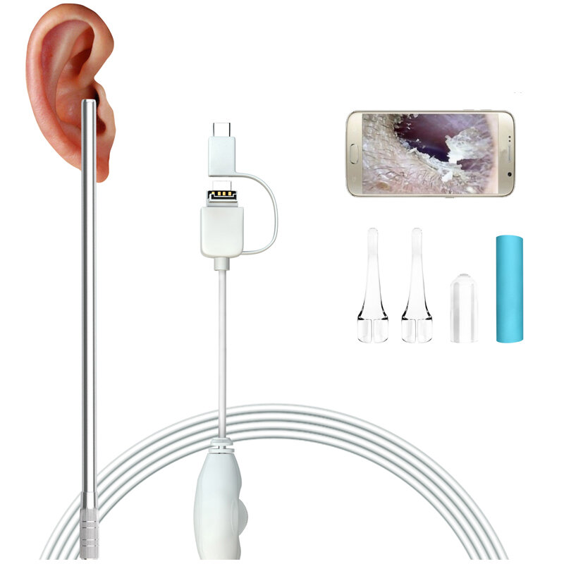 

3-in-1 Ear Cleaning Earpick Endoscope HD Visual Ear Spoon Multifunctional Earpick With Mini Lens Ear Cleaning Tools Suit