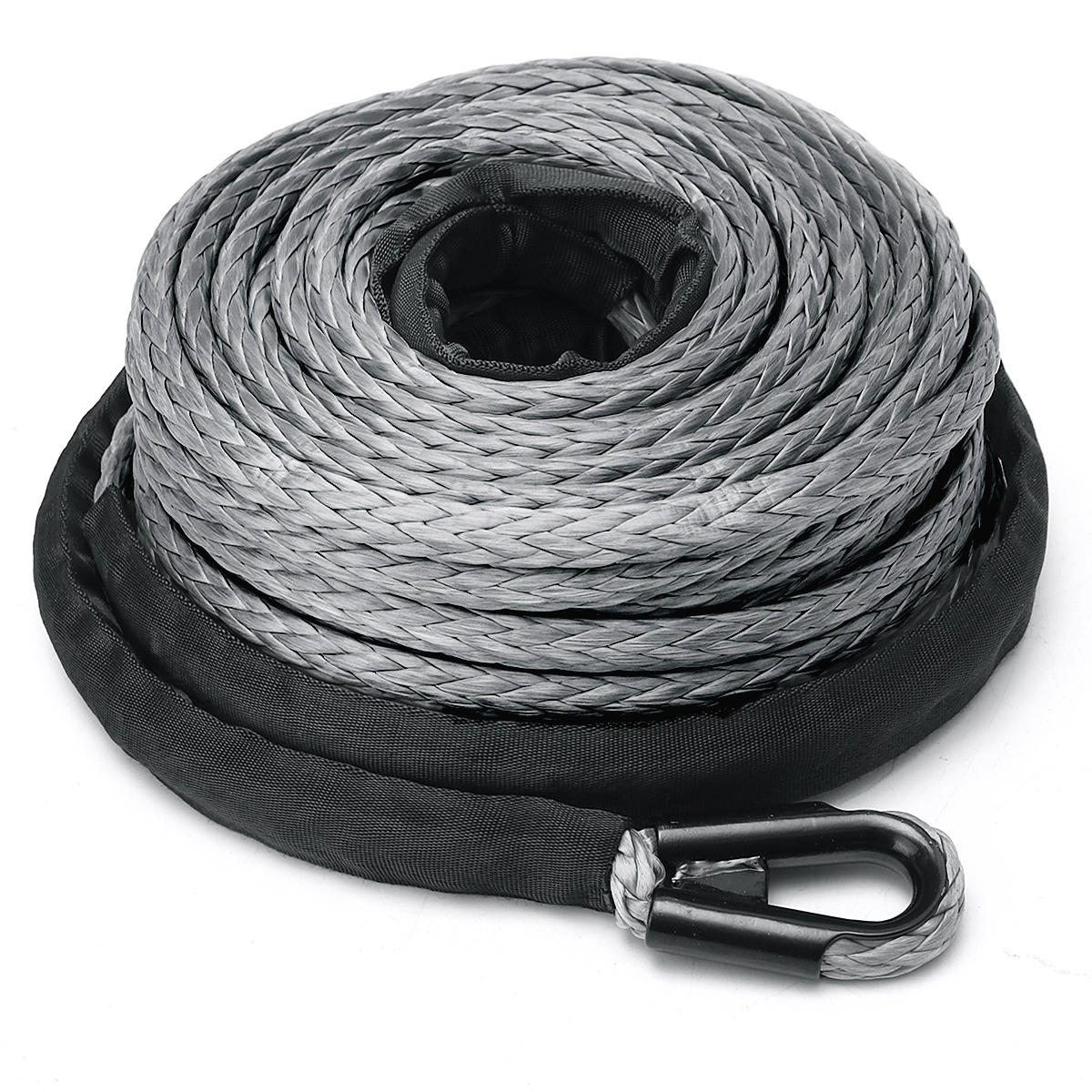 

10mm 30m 23809LBS 100ft Winch Rope Line Recovery Cable Synthetic 4WD ATV Heavy Duty