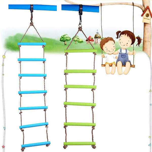 6 Rungs 2M PE Rope Kinderen Speelgoed Swing Max load 120KG Outdoor Indoor Plastic Ladder Rope Speelt