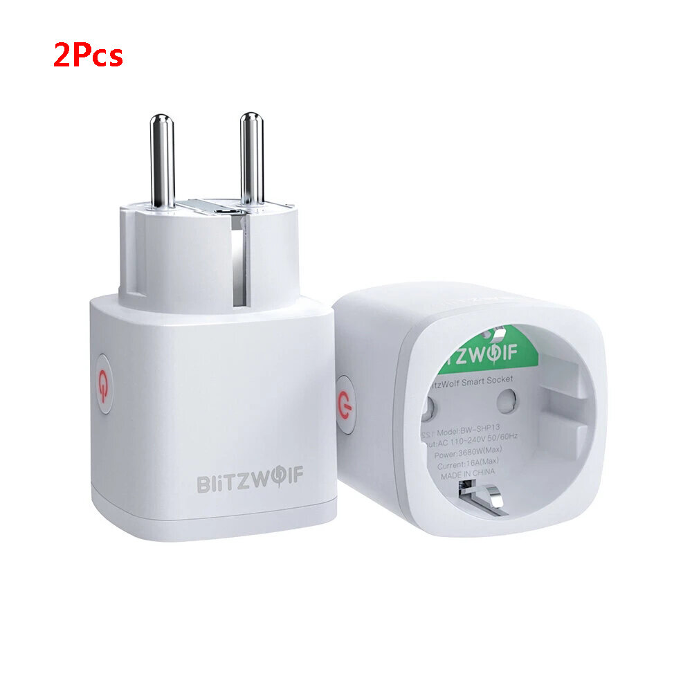 2x Smart Plug BlitzWolf BW-SHP13 ZigBee 3.0 za $24.66 / ~97zł