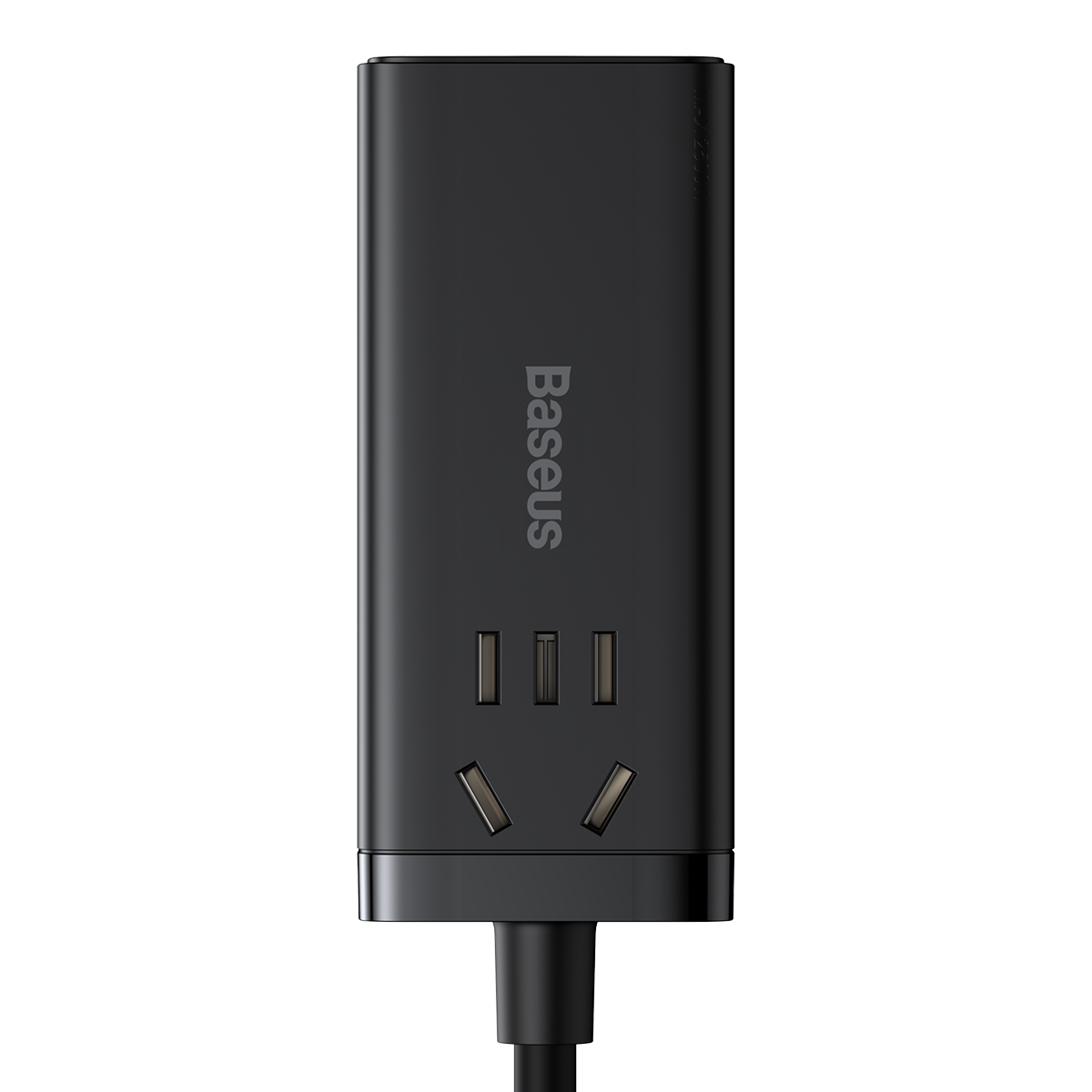 [GaN Tech] Baseus 65W GaN3 ProUSB-C充電器デスクトップ電源タップ（ACソケットポート付き）/ 2 * USB-C / USB QC3.0 / USB-A高速充電壁充電アダプターCN / AUプラグ（100W USB-C-USB-C付き）ケーブル