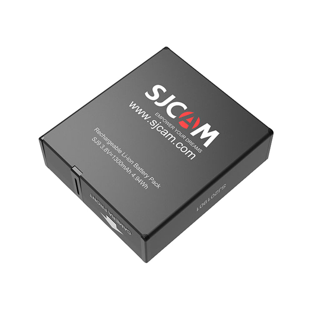 SJCAMSJ9バッテリー1300mAh充電式リチウムイオンバッテリーSJ9SJ10シリーズアクティオインカメラアクセサリー用