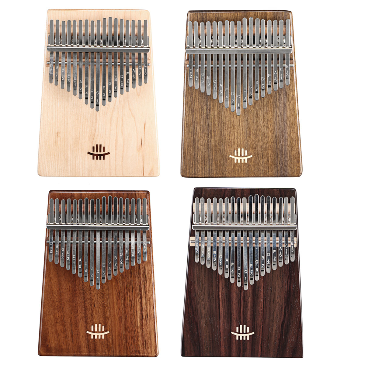 HLURU 17 toetsen hout Kalimba bodem gat stijl mahonie duim piano muziekinstrument voor beginners