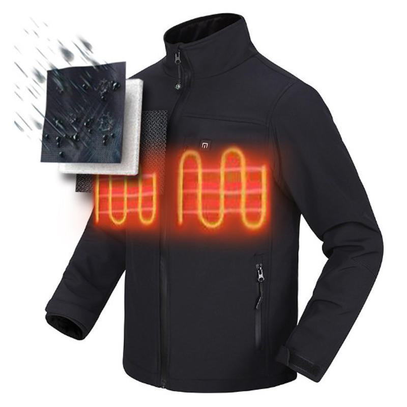  Outdoor Mens Heated Batería Jacket Cordless Heat Coat Moto Winterwear 