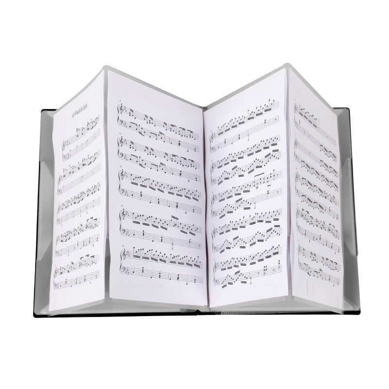 FB-04 A4 Grootte Muziek Score Houder Papieren Blad Document Bestand Organisator Muziek Papieren Map 40 Zakken voor Gitaar Viool Pianospelers