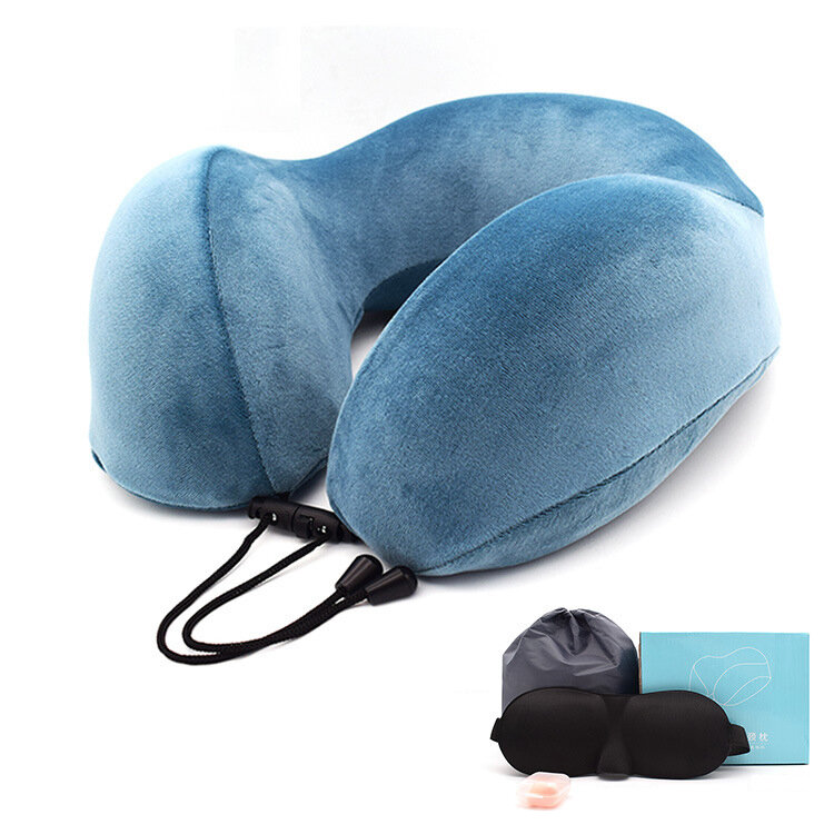 Memory Cotton U-shaped Pillow Cervical Pillow Travel Portable Nap Pillow Neck Pillow