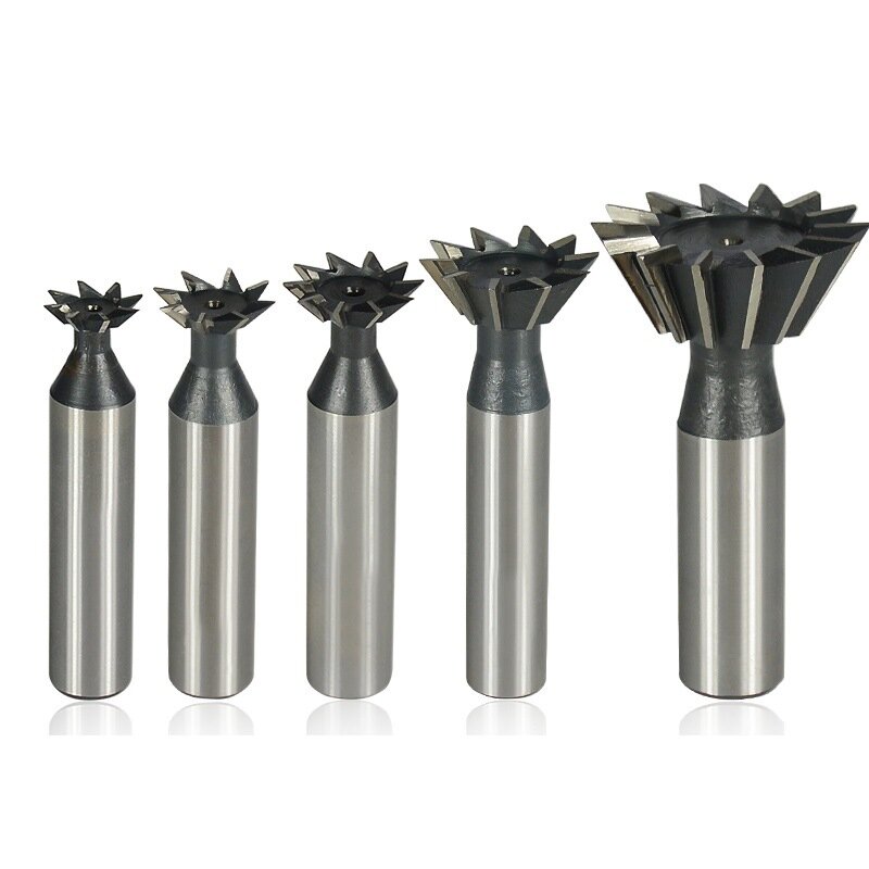 45 55 60 Degree Dovetail Milling Cutter CNC Planer Straight Shank High Speed Steel Milling Cutter