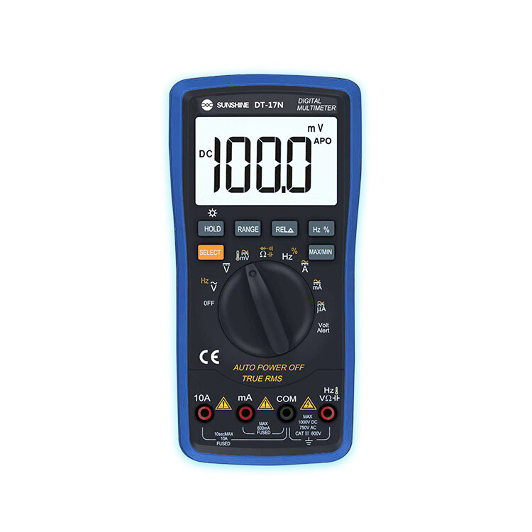 

SUNSHINE DT-17N Multimeter Fully Automatic High Precision Digital Display AC DC Voltage and Current Resistance Measureme