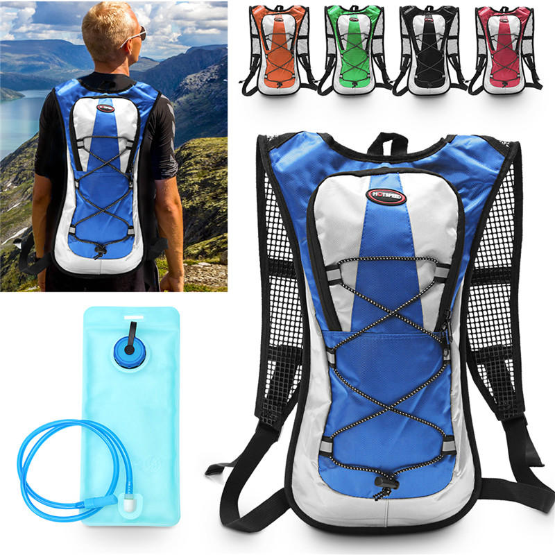 5L Polyester Rucksack 2L Wasser Blase Tasche Trinkrucksack für Outdoor-Klettern Wandern Radfahren