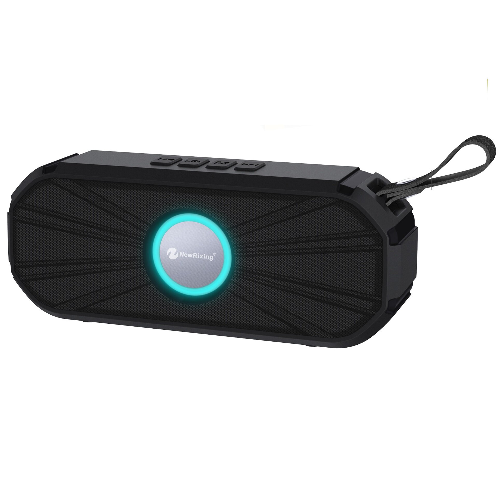 NewRixing NR-9012 bluetooth 5.0 Subwoofer Outdoor Ondersteuning FM-radio TF-kaart HD Bass Stereo Dra