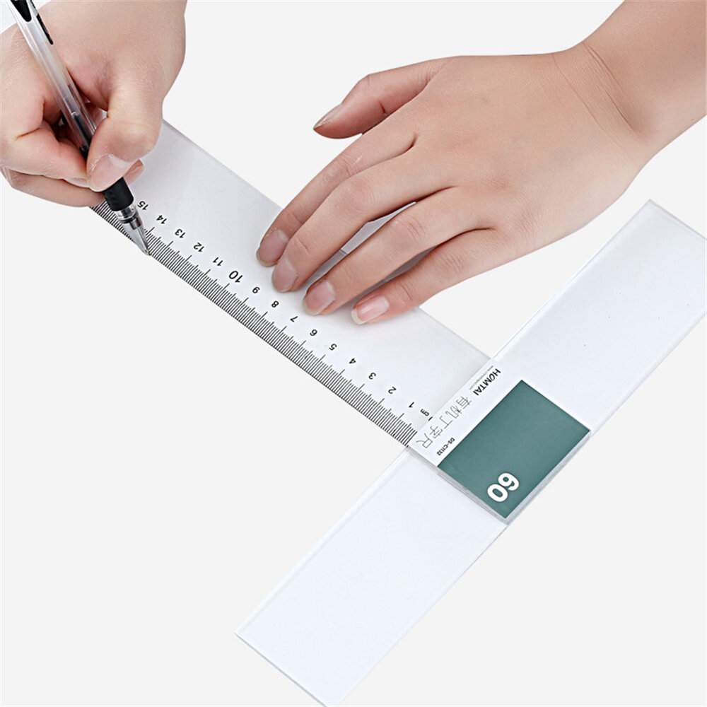 60/90cm T-ruler Plexiglass Professional Drawing Ruler DIY Craft General Work Measuring Tool Stationery Office Supplies