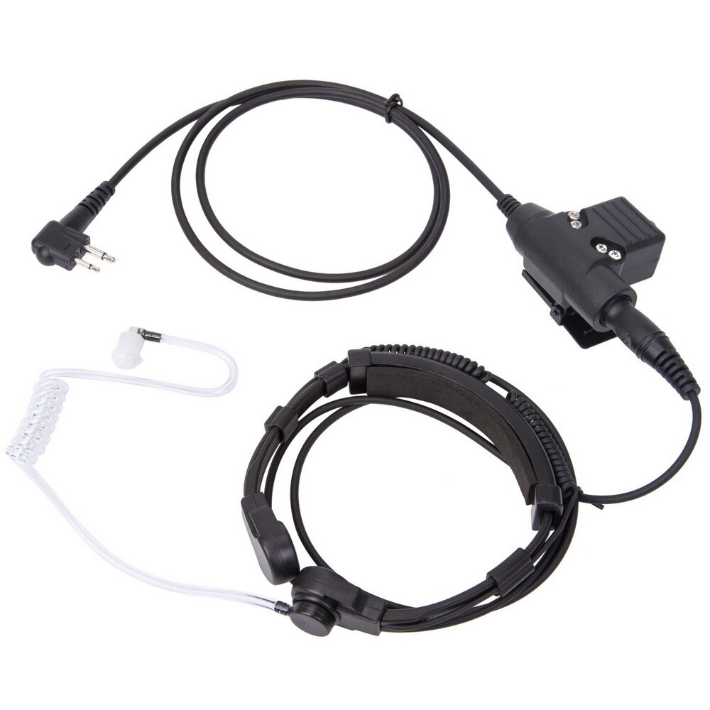 

ZTactical U94 PTT Telescopic Throat Control Tactical Headset for MOTOROLA GP88 GP300 Walkie Talkie