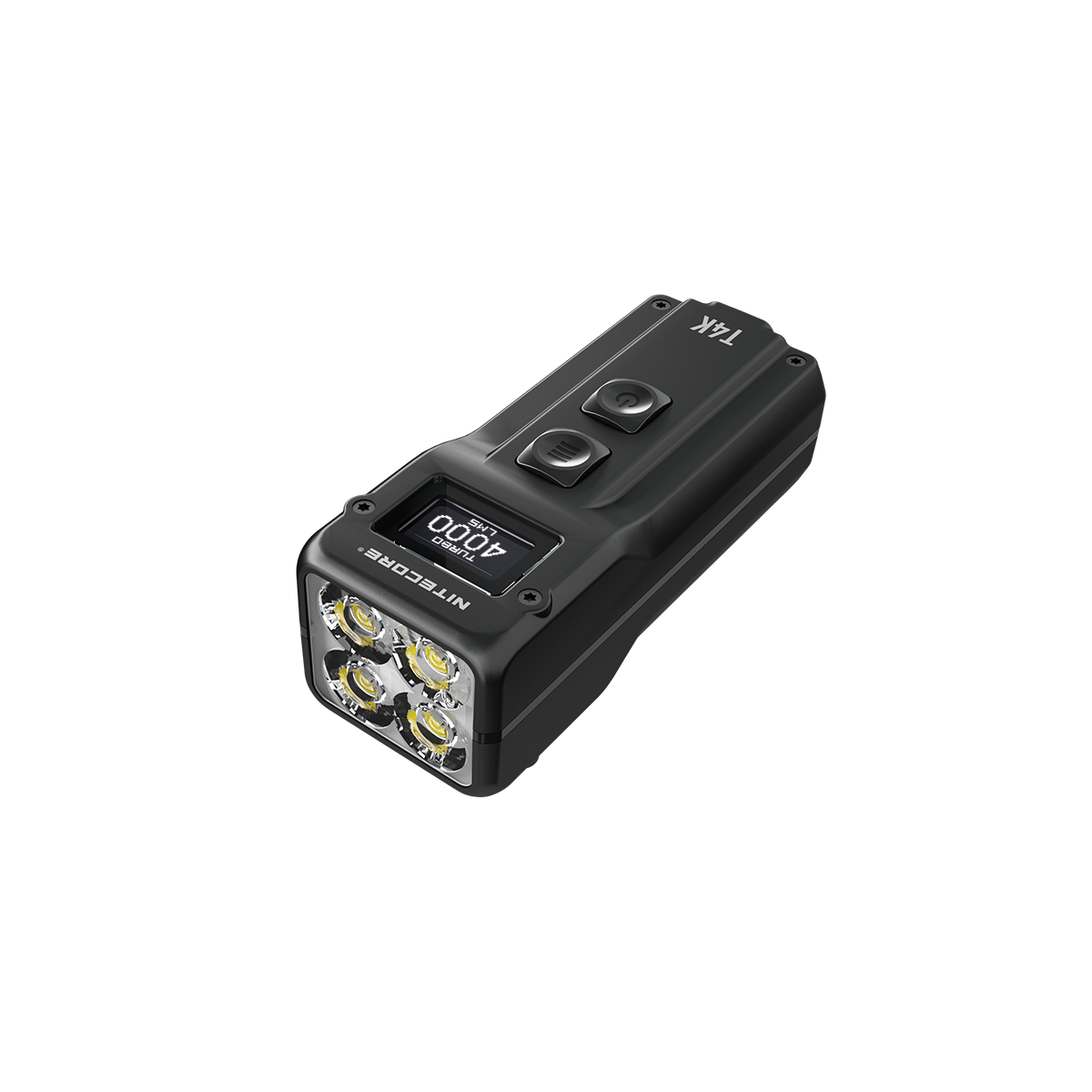 Nitecore T4K 4 * XP-L2 4000lm Superhelder OLED-scherm EDC Sleutelhanger Zaklamp USB Oplaadbaar Mini 