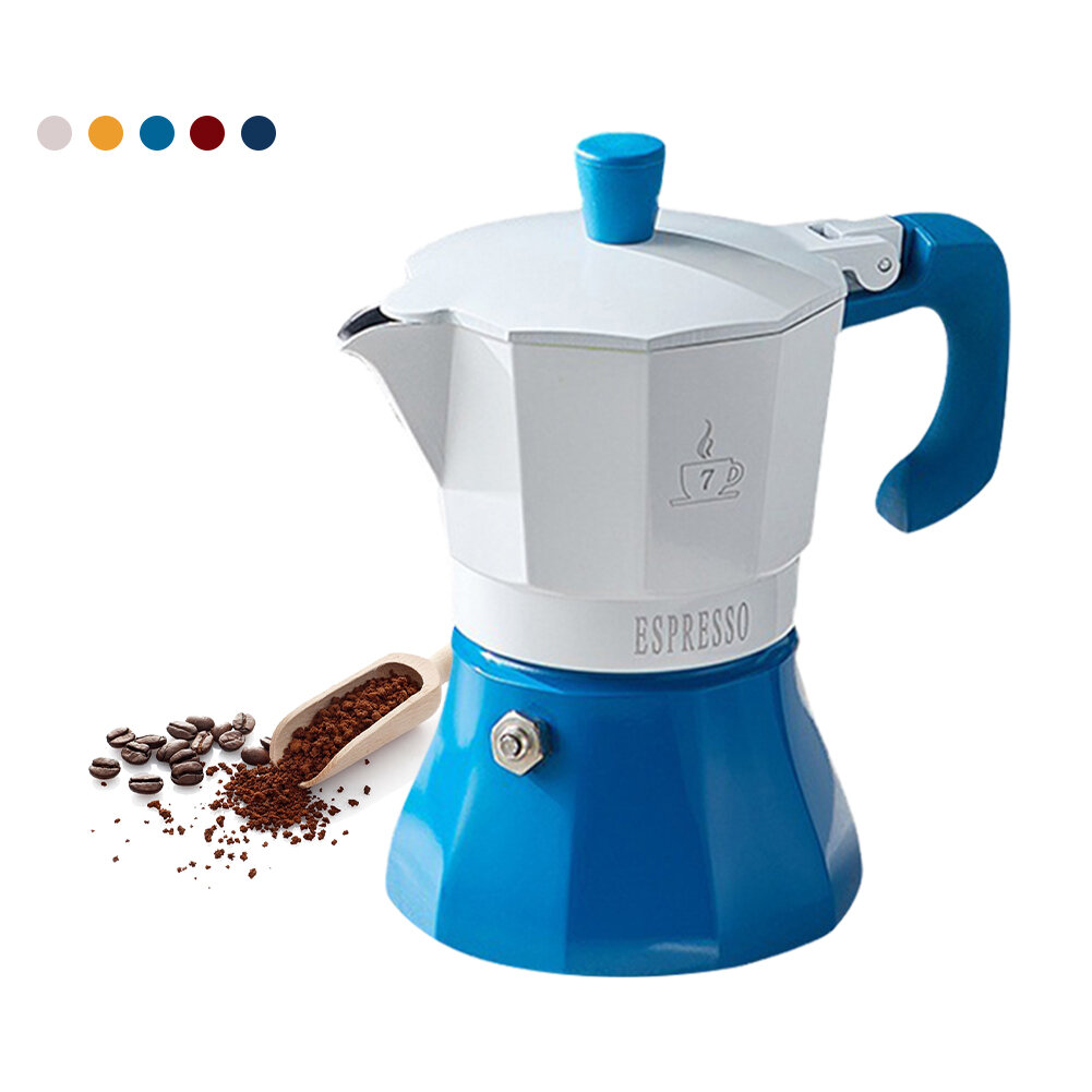 

150/300ML Moka Pot Aluminum Espresso Coffee Maker Stovetop Italian Coffee Brewer Coffee Machine Kitchen Coffeeware