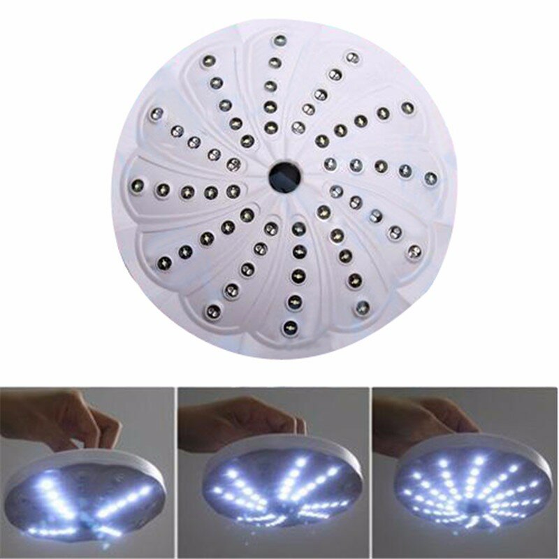 Портативный светодиодный фонарь UFO 60 LED для кемпинга с 3 режимами освещения и круглой белой лампой