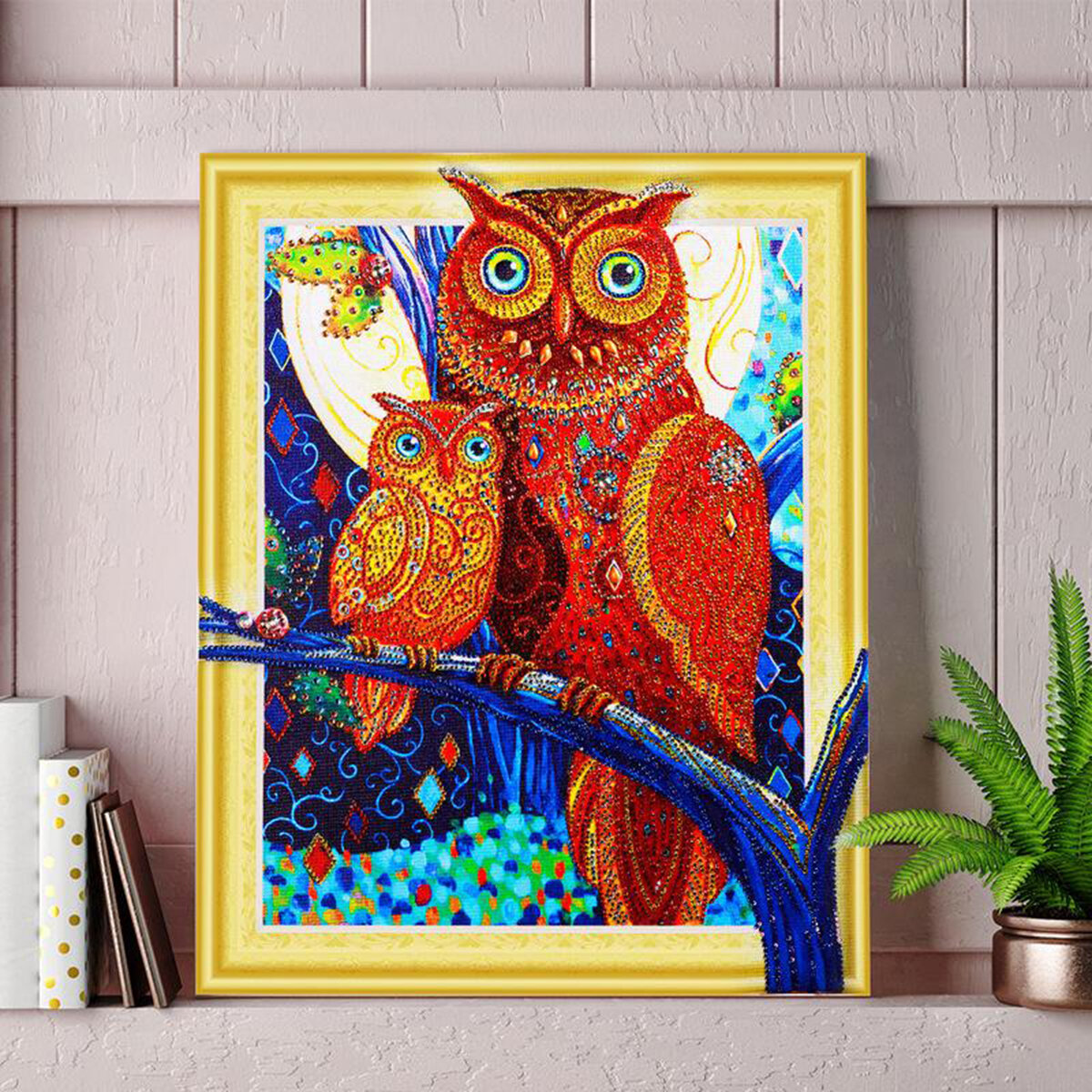 5D Diamond schilderij paard Owl Lion borduurwerk Cross Stitch Kit Home Office decoraties