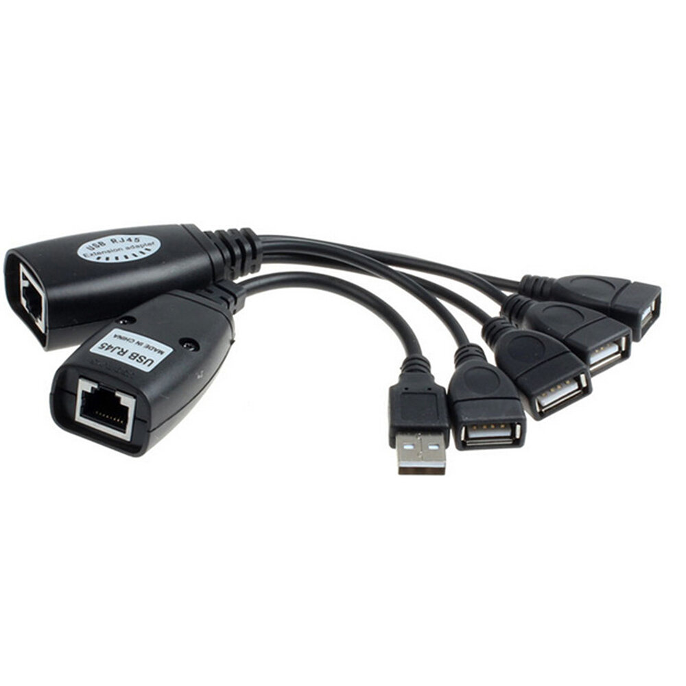 USB Extender USB naar RJ45 Signaal Verlengkabel 50 m Signaalversterker Netwerkadapter Yunnmaoer 768