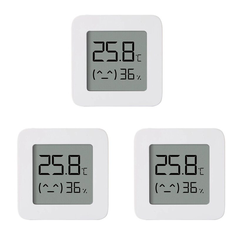

3Pcs Xiaomi Mijia Smart LCD Screen Digital Thermometer 2 bluetooth Temperature Humidity Sensor Moisture Meter Mijia App