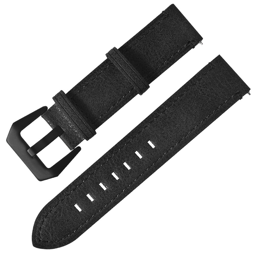 20mm Retro Texture Leather Watch Strap Watch Band for Haylou LS02 BlitzWolf® BW-HL1 HL2