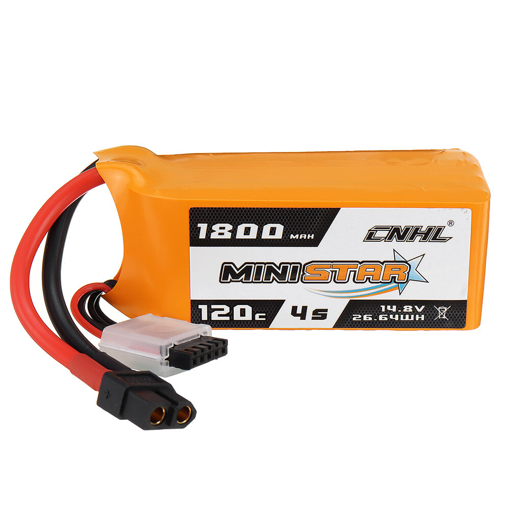 CNHL MINISTAR 14.8V 1800mAh 120C 4S Lipo Battery XT60 Plug for RC Racing Drone