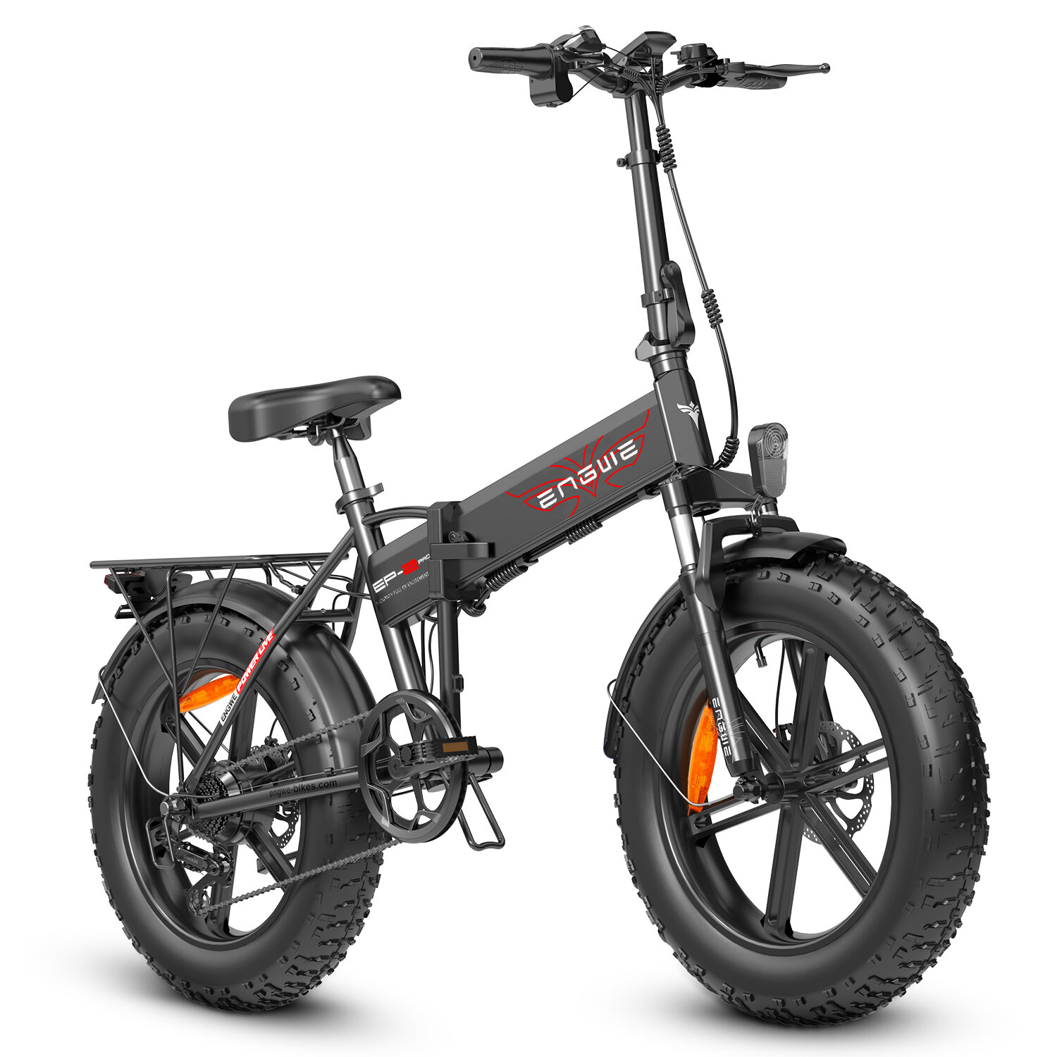 [EU DIRECT] ENGWE EP-2 PRO 2022 Version 13Ah 750W Fat Tire Folding Electric Bike 20inch 60-80km Mileage Range E Bike for