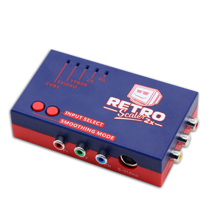 Bitfunx RetroScaler2x AV to HDMI Converter Adapter Line-doubler for Retro Game Consoles PS2 N64 NES 