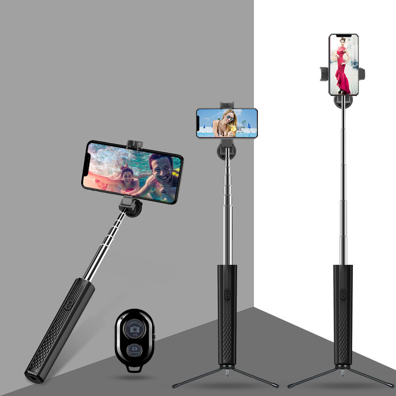 Bakeey P9 bluetooth Mini Expandable Selfie Sticks Live Stream Holder Shrink Tripod Stand Monopod Self-Timer for iPhone I