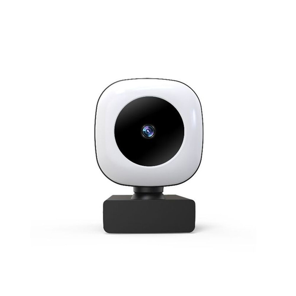 2KSupport HD Webcam-autofocus met microfoon Invullicht Beauty Lamp 90 ? Groothoek Plug en play voor 
