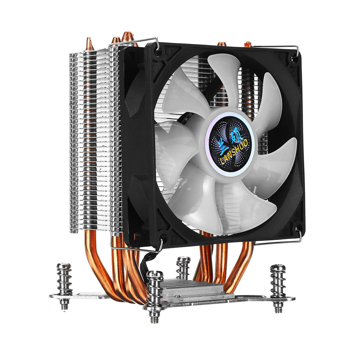 CPU Cooler Fan 4 Copper Heatpipesipes 90mm RGBA urora Light Cooling Fan for Compurter Intel LGA 2011 CPU Cooler Heatsink, Banggood  - buy with discount
