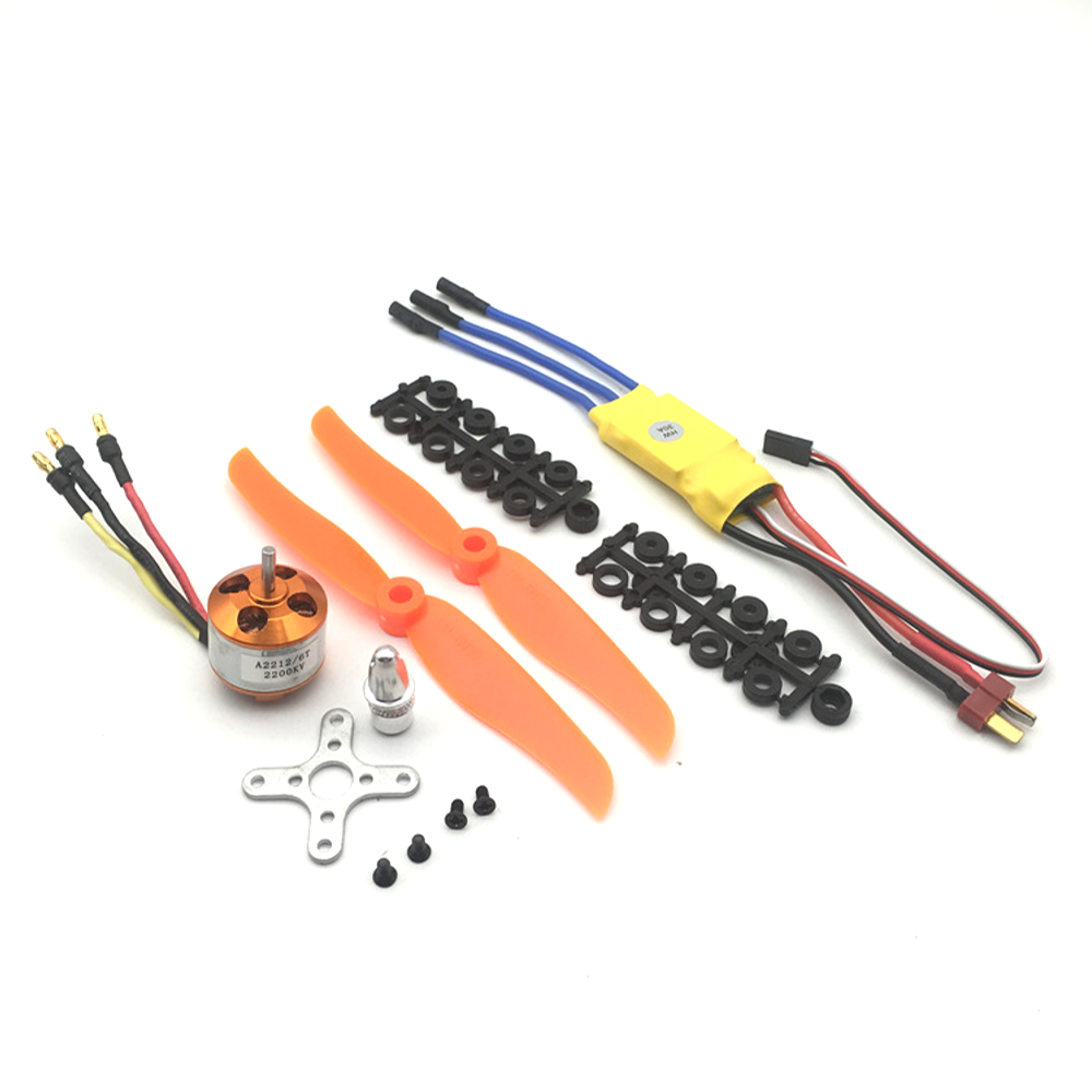 XXD 2212 KV2200 Brushless Motor With 30A ESC 6035 Propeller Power Combo For F22 SU27 SU35 F15 RC Airplane