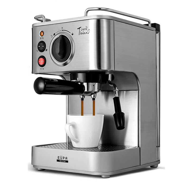 

EUPA TSK-1819A 19 Bar Semi Automatic Coffee Machine Dual Temperature Control Stainless Steel Material for Home and Comme
