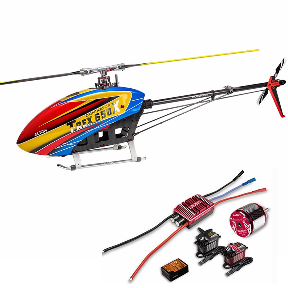 ALIGN T-REX 650X F3C 6CH 3D Flying RC Helicopter Super Combo with Brushless Motor ESC Servo Flybarle