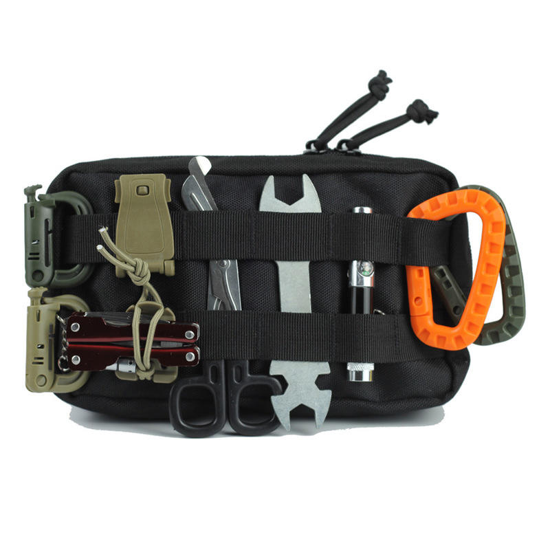 Taktický batoh z nylonu ENNIU 1000D MOLLE System voděodolná taška na příslušenství EDC Clutch nástrojová taška.