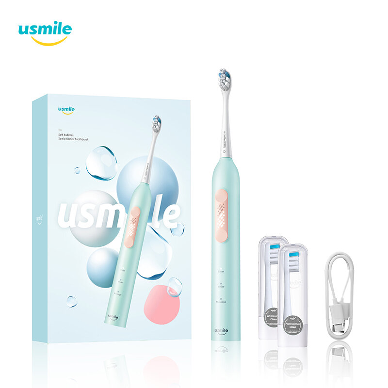 

Usmile P4 Soft Электрическая зубная щетка Bubbles Sonic USB Быстрая перезаряжаемая IPX7 Водонепроницаемы Smart Tooth Щет