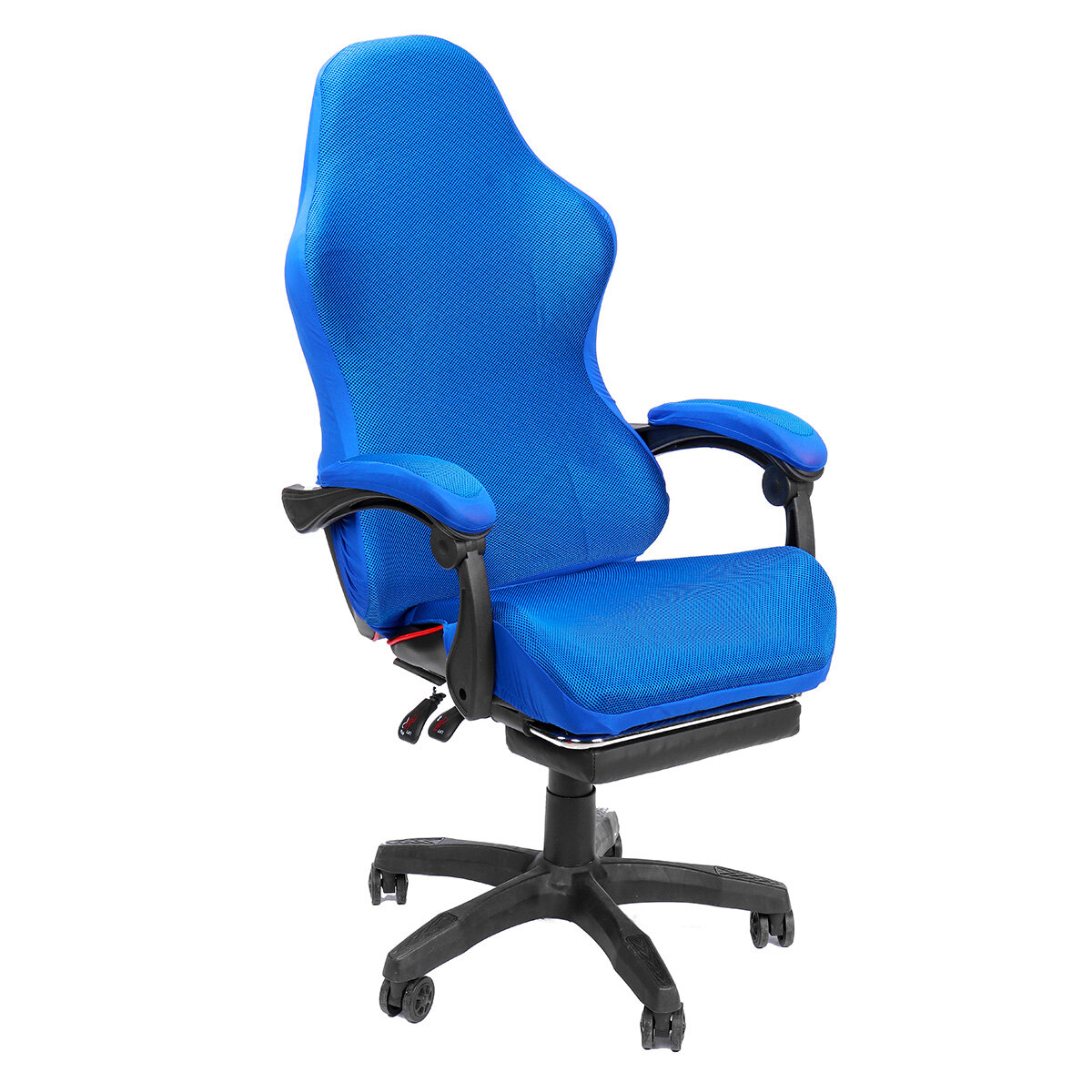 Office Swivel Computer Gaming Chair Cover Washable Stretch Armchair Seat Slipcover Polyester Covers for Reclining Racing