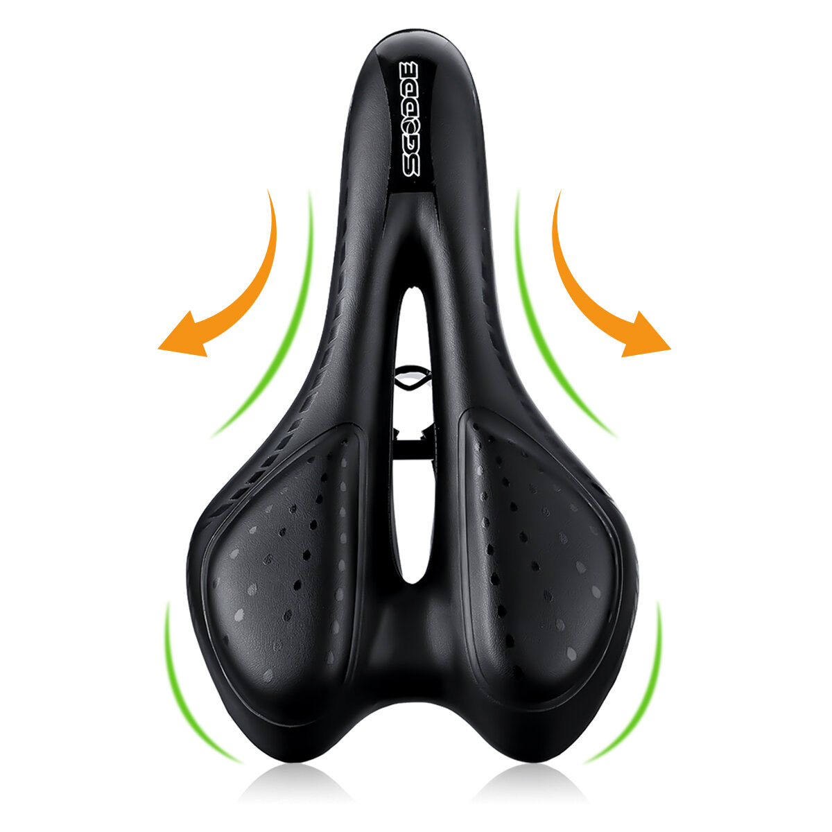 SGODDE Comfortable Bike Seat-Gel Waterproof Bicycle Saddle with Central Relief Zone and Ergonomics Design for Mountain B