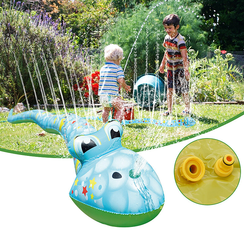 Inflatable Water Spray Cute Snake Cartoon Yard Lawn Sprinkler Outdoor Garden Summer Swimming Water S