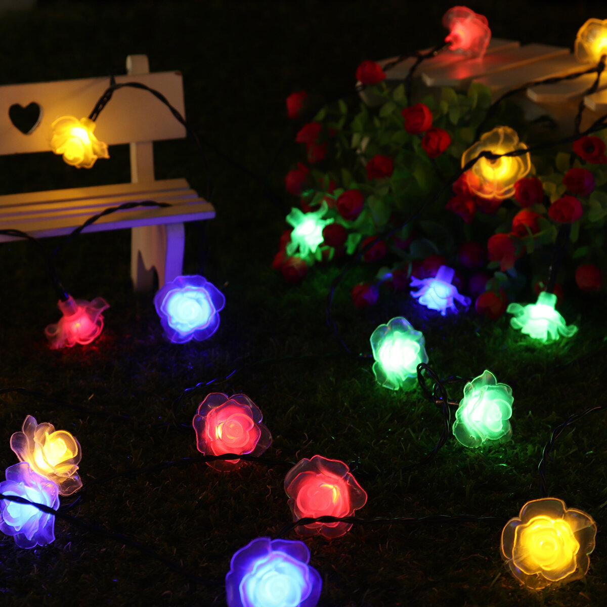 9.5M 50LED Solar String Lights Waterproof Christmas Party Garden Home Decor