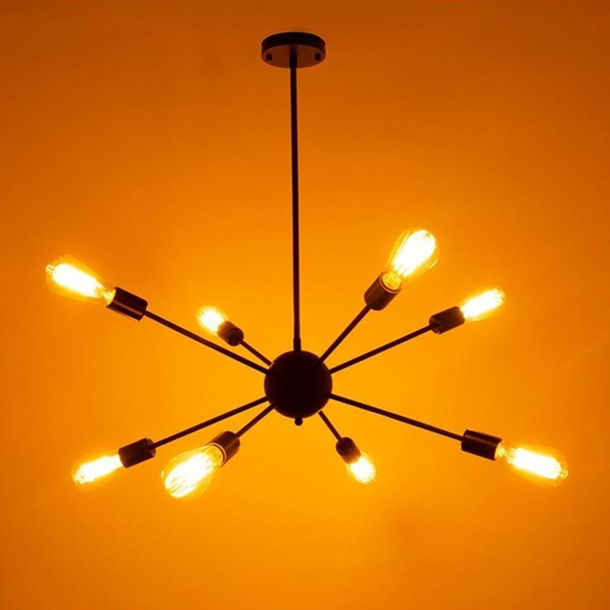 8 ~ 12 lichte vintage industri?le metalen hangende plafond armatuur Edison lamp hanger